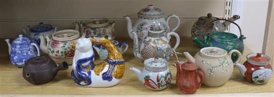 A quantity of Japanese teapots and other ceramics